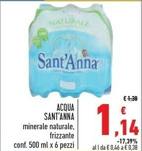 Conad Sant'anna Acqua Sant'Anna offerta