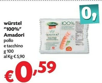 Pam Amadori Wurstel di pollo offerta