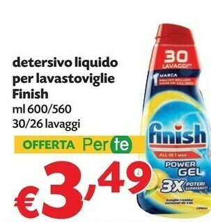 Pam Finish Detersivo lavastoviglie offerta