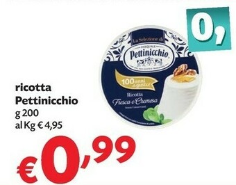 Pam Pettinicchio Ricotta offerta