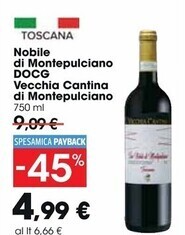 Carrefour Market Vecchia cantina di montepulciano nobile di montepulciano docg offerta