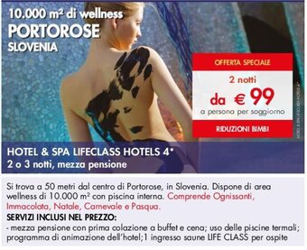 Esselunga HOTEL & SPA LIFECLASS HOTELS 4 offerta