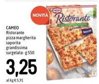 Famila CAMEO Ristorante pizza margherita saporita grandissima surgelata-g 550 offerta