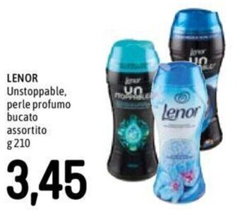 Famila LENOR Unstoppable, perle profumo bucato assortito g 210 offerta