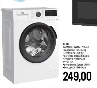 Famila BEKO LAVATRICE WUX71236AIIT offerta