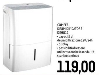 Famila COMFEE DEUMIDIFICATORE DEHU12 offerta
