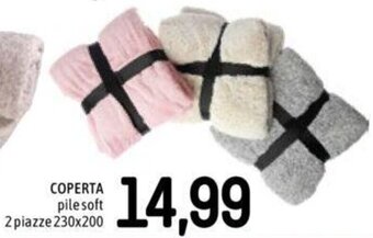 Famila COPERTA pile soft 2 piazze 230x200 offerta