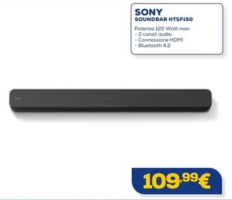 Euronics SONY SOUNDBAR HTSF150 offerta