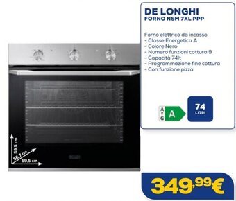 Euronics DE LONGHI FORNO NSM 7XL PPP offerta