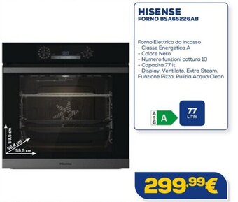 Euronics HISENSE FORNO BSA65226AB offerta