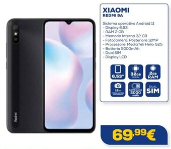 Euronics XIAOMI REDMI 9A offerta