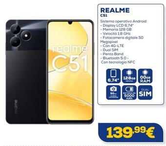 Euronics REALME C51 offerta