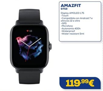 Euronics AMAZFIT GTS3 offerta