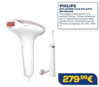 Euronics PHILIPS EPILATORE LUCE PULSATA BRI 920/00 offerta