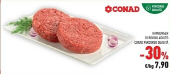 Conad Conad Hamburger Di Bovino Adulto offerta