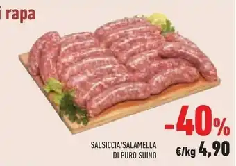 Conad Salsiccia Di Puro Suino offerta