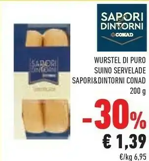 Conad Sapori Wurstel offerta