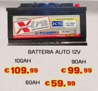 BATTERIA AUTO 12V 100AH