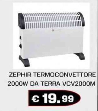 MEGA ZEPHIR TERMOCONVETTORE 2000W DA TERRA VCV2000M offerta