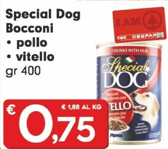 Despar Monge special dog bocconi pollo/vitello offerta