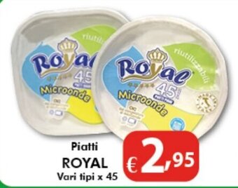 Bernava Piatti ROYAL Vari tipi x 45 offerta