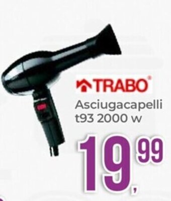Portobello TRABO Asciugacapelli t93 2000 w offerta