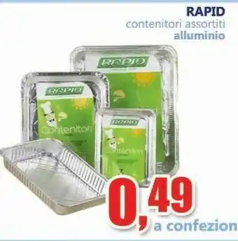 Rapid Contenitori Assortiti Alluminio