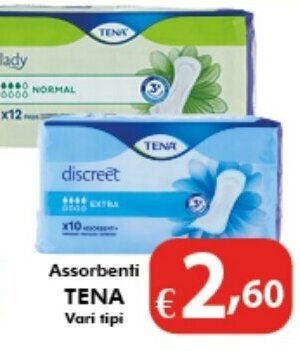 Bernava Assorbenti TENA Vari tipi offerta