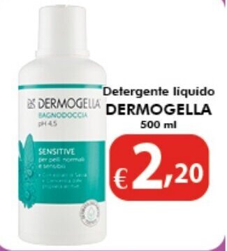 Bernava Detergente liquido DERMOGELLA 500 ml offerta