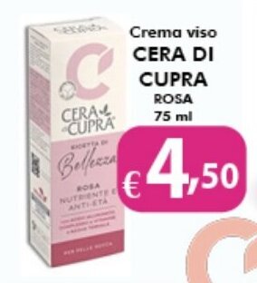 Crema viso CERA DI CUPRA ROSA 75 ml