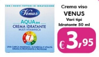 Bernava Crema viso VENUS Vari tipi Idratante 50 ml offerta