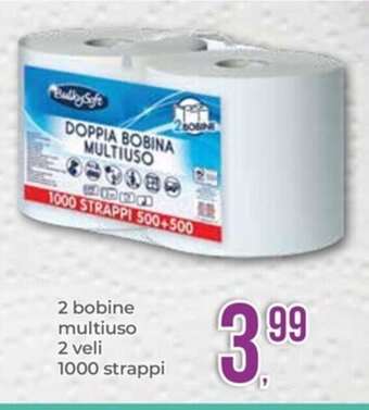 2 bobine multiuso 2 veli 1000 strappi