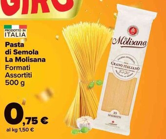 Carrefour Market Pasta di Semola La Molisana Formati Assortiti 500 g offerta