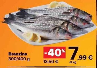 Carrefour Market Branzino 300/400 g offerta