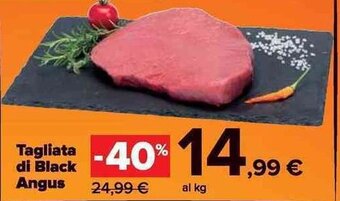 Carrefour Market Tagliata di Black Angus offerta