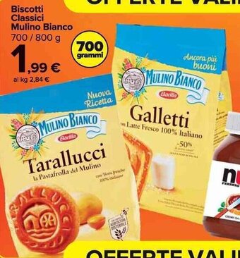Carrefour Market Biscotti Classici Mulino Bianco 700/800 g offerta