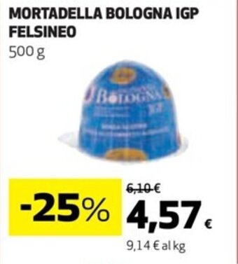 Coop MORTADELLA BOLOGNA IGP FELSINEO 500 g offerta