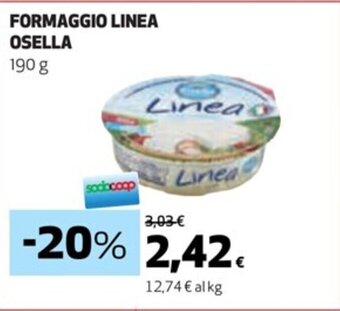 Coop FORMAGGIO LINEA OSELLA 190 g offerta