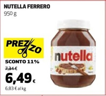 Coop NUTELLA FERRERO 950 g offerta