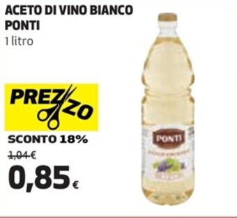 Coop ACETO DI VINO BIANCO PONTI 1 litro offerta