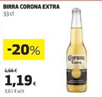 Coop BIRRA CORONA EXTRA 33cl offerta