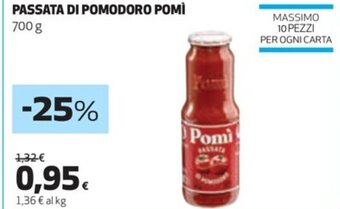 Coop PASSATA DI POMODORO POMÌ 700 g offerta
