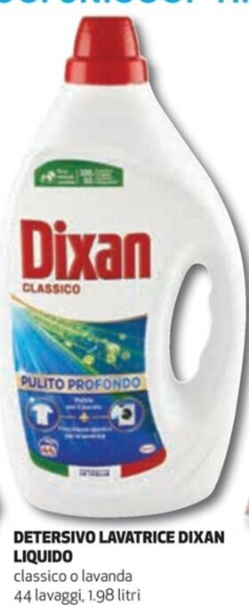 Coop DETERSIVO LAVATRICE DIXAN LIQUIDO classico o lavanda 44 lavaggi, 1.98 litri offerta