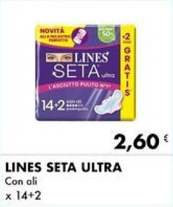 Iper Tosano LINES SETA ULTRA Con ali x 14+2 offerta