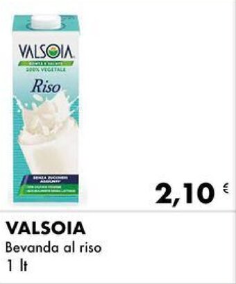 Iper Tosano VALSOIA Bevanda al riso 1 It offerta