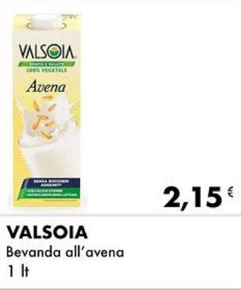 Iper Tosano VALSOIA Bevanda all'avena 1 lt offerta