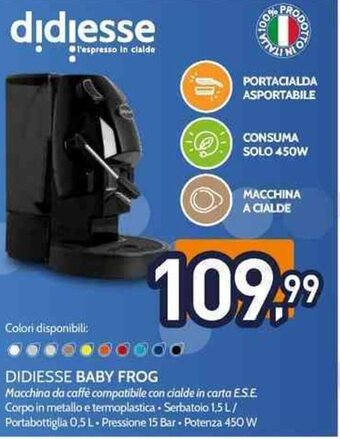 Unieuro DIDIESSE BABY FROG offerta