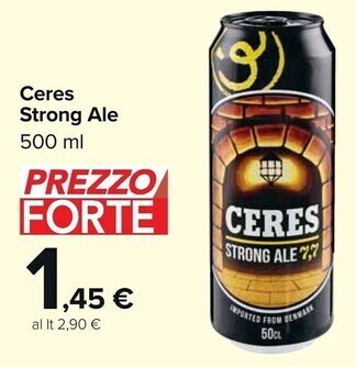 Carrefour Market Ceres strong ale offerta