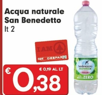 Despar San benedetto acqua naturale offerta