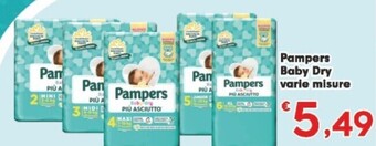 Despar Pampers baby dry offerta